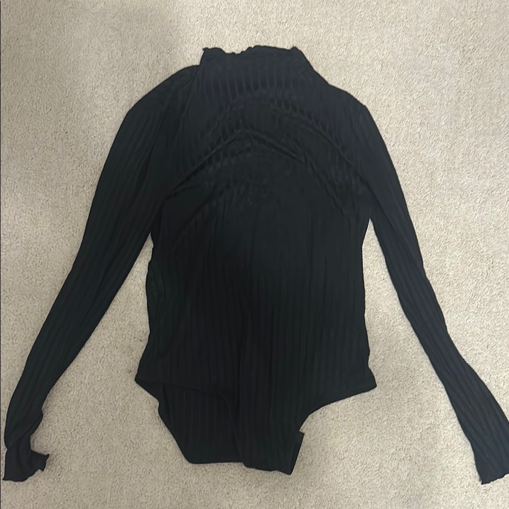 Elegant Black Long Sleeve Top